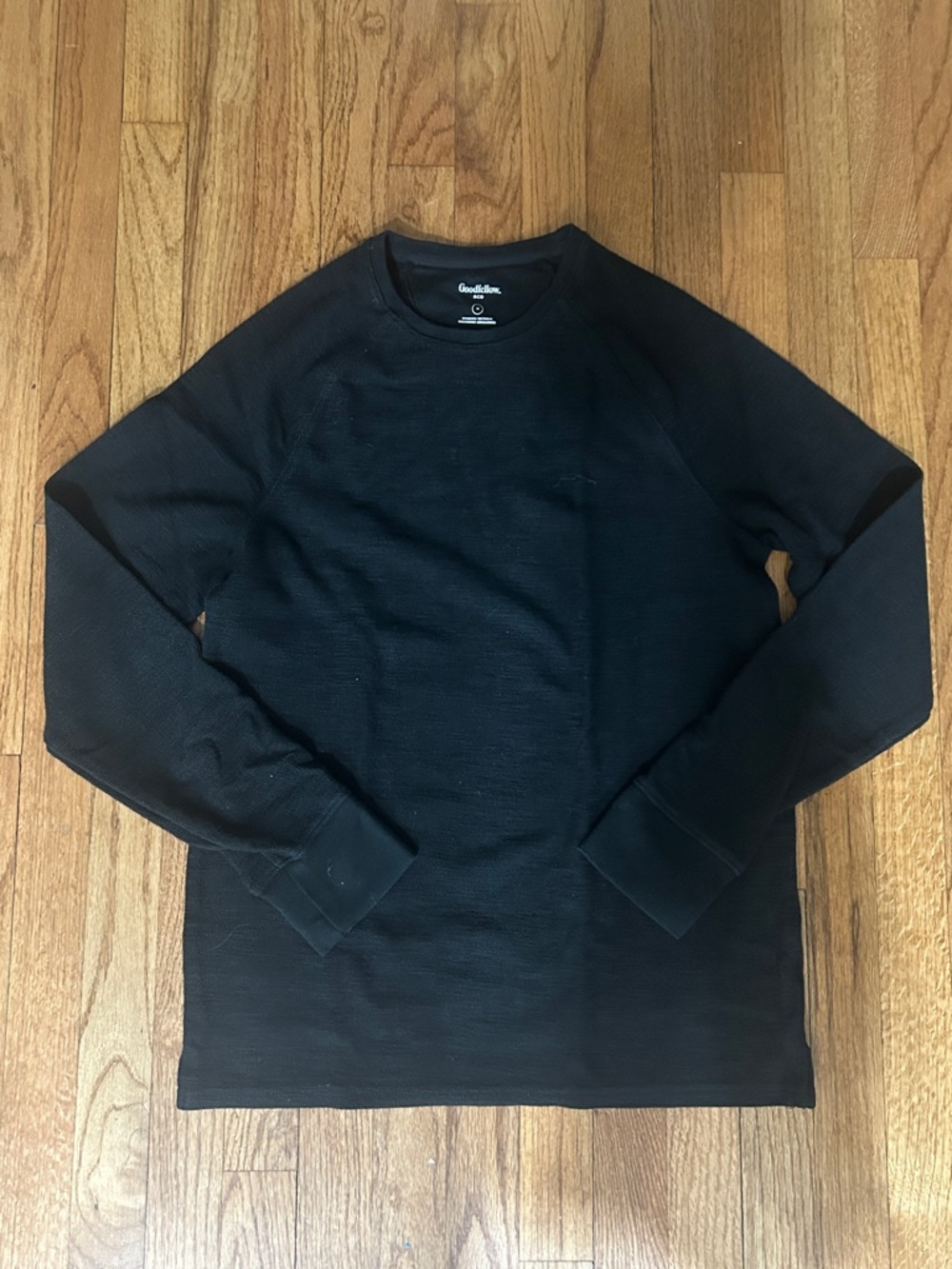 Goodfellow & Co Black Waffle Knit Crewneck